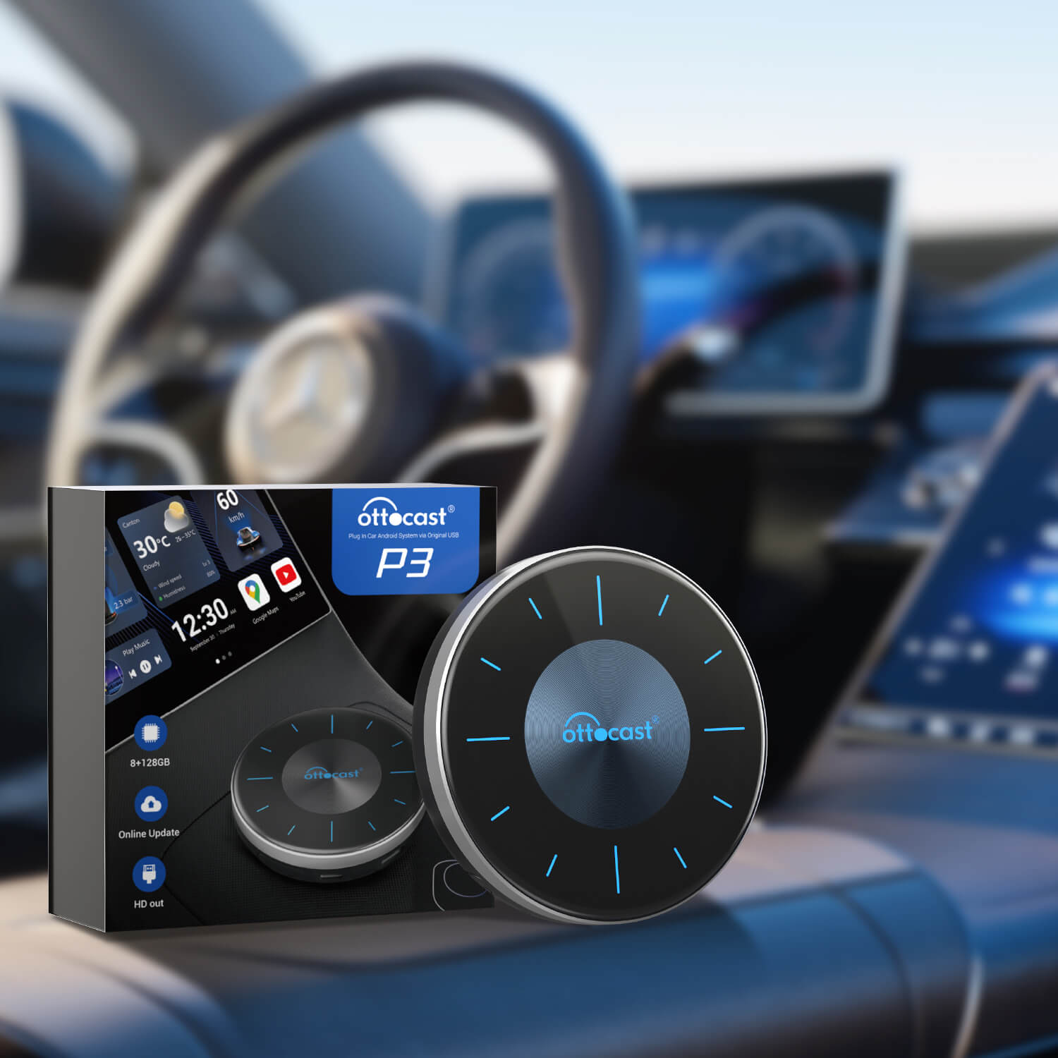(Twitter Sonderangebot) OttoAibox P3 CarPlay AI Box