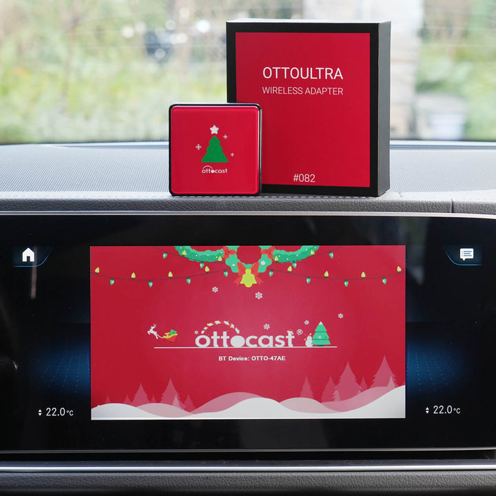 A2Air Pro Wireless Android Auto Adapter - Ottocast Single Car / Christmas Edition