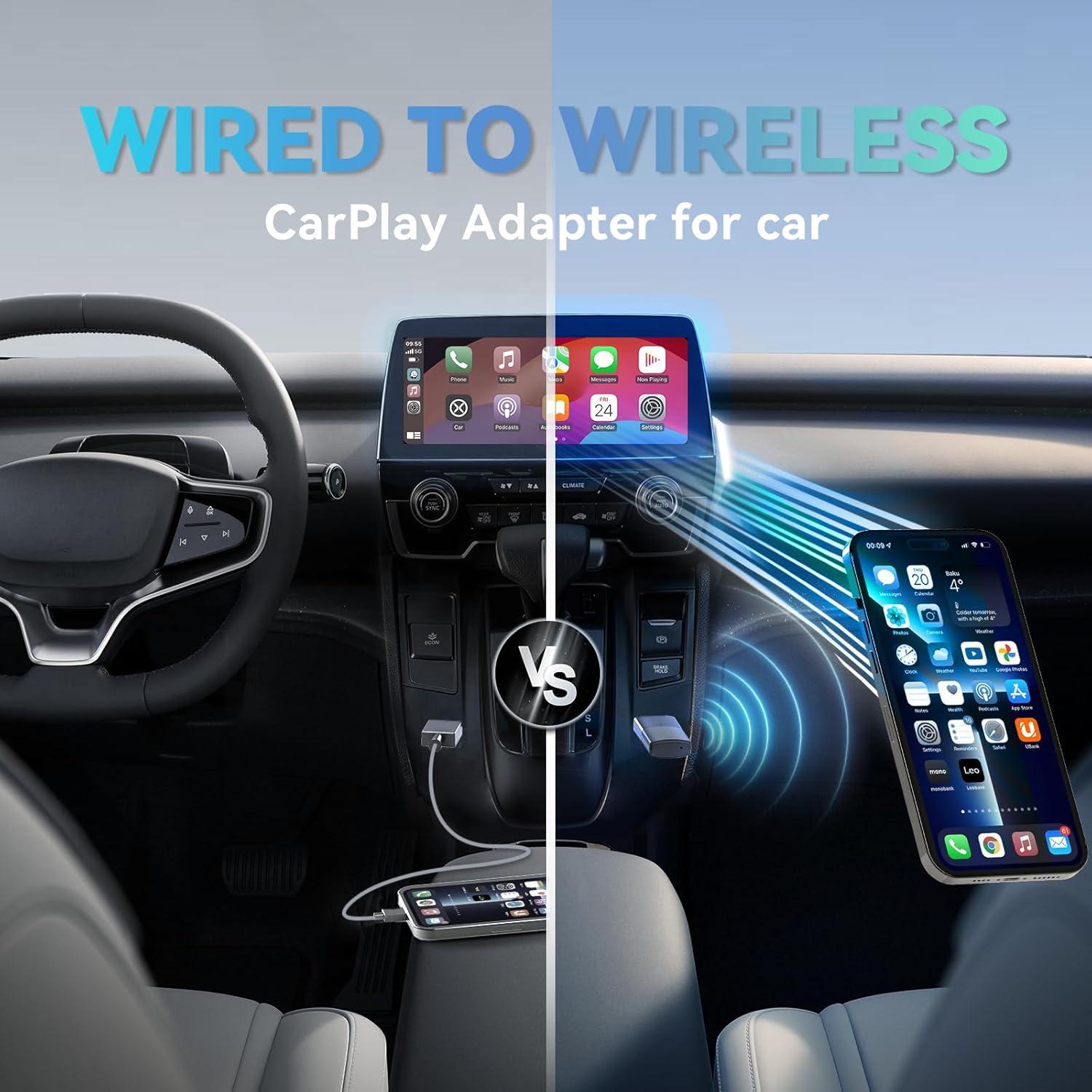 OTTOCAST Mini  Wireless CarPlay/Android Auto Adapter
