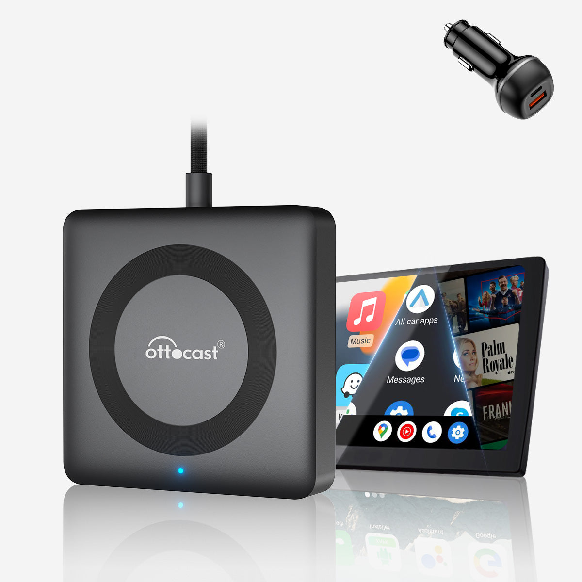 कार टीवी मेट प्रो- HDMI™ मल्टीमीडिया और वायरलेस कारप्ले एडाप्टर