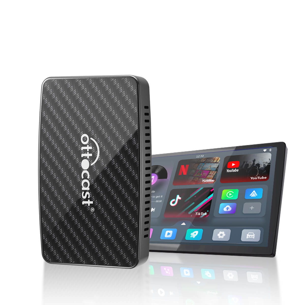(Heutiges Sonderangebot 40% RABATT) Play2Video Pro Kabelloser CarPlay/Android Auto Adapter mit YouTube & Netflix