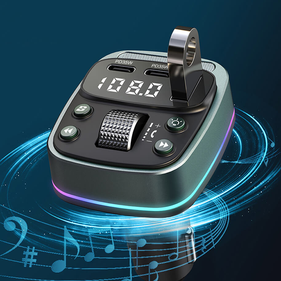 CC02 ट्यूनबूस्ट ब्लूटूथ FM कार चार्जर
