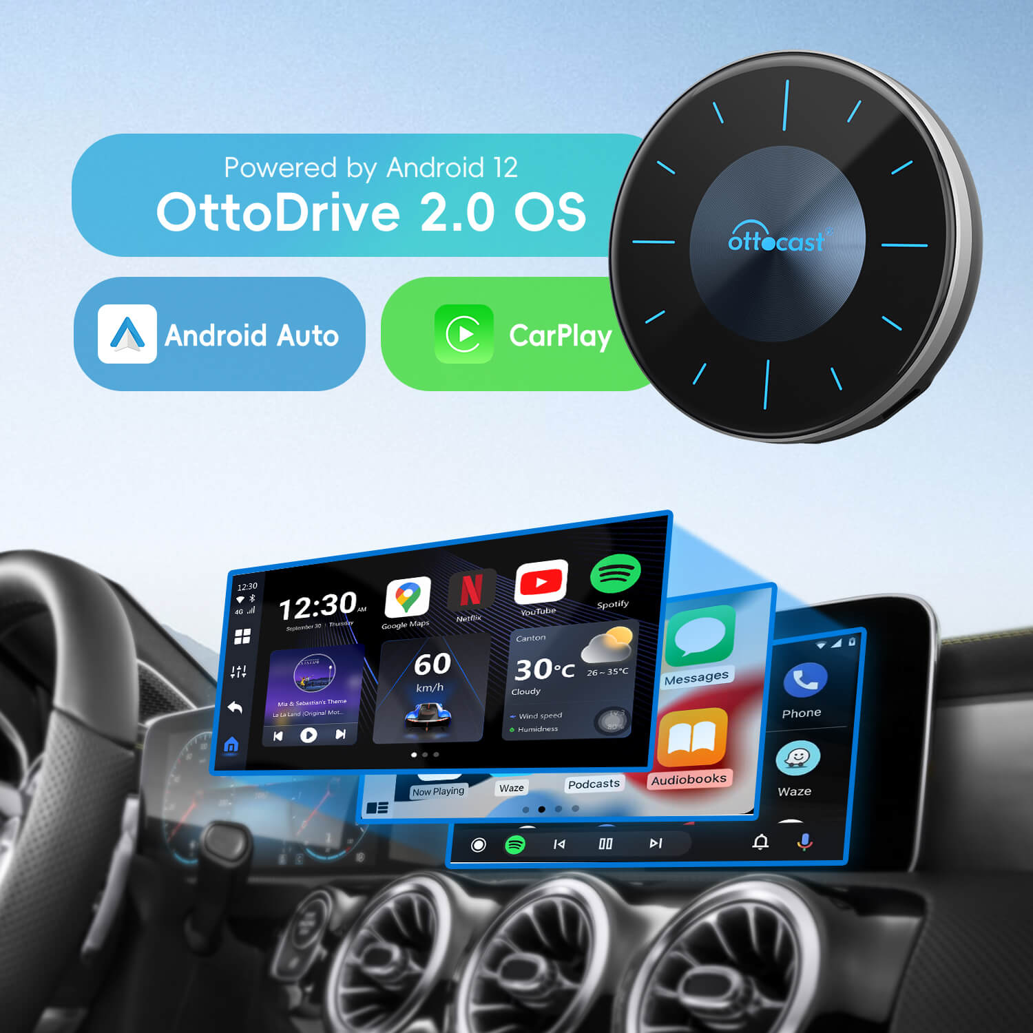 (Twitter specialtilbud) OttoAibox P3 CarPlay AI-boks