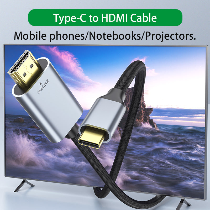 iPhone 15 सीरीज आदि के लिए टाइप-C-HDMI™ केबल