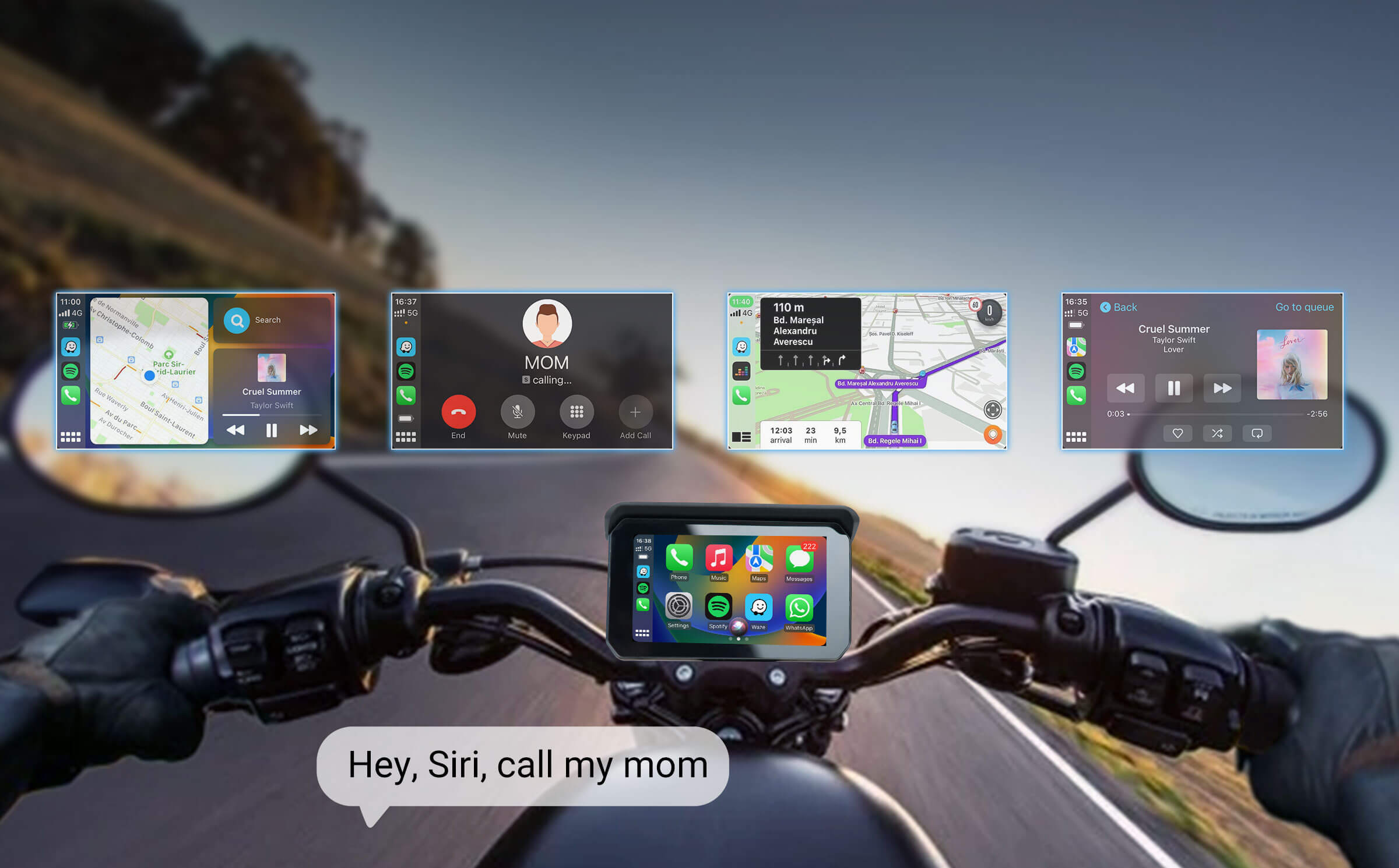 Ottocast C5 Lite Motorcycle Wireless CarPlay Android Auto