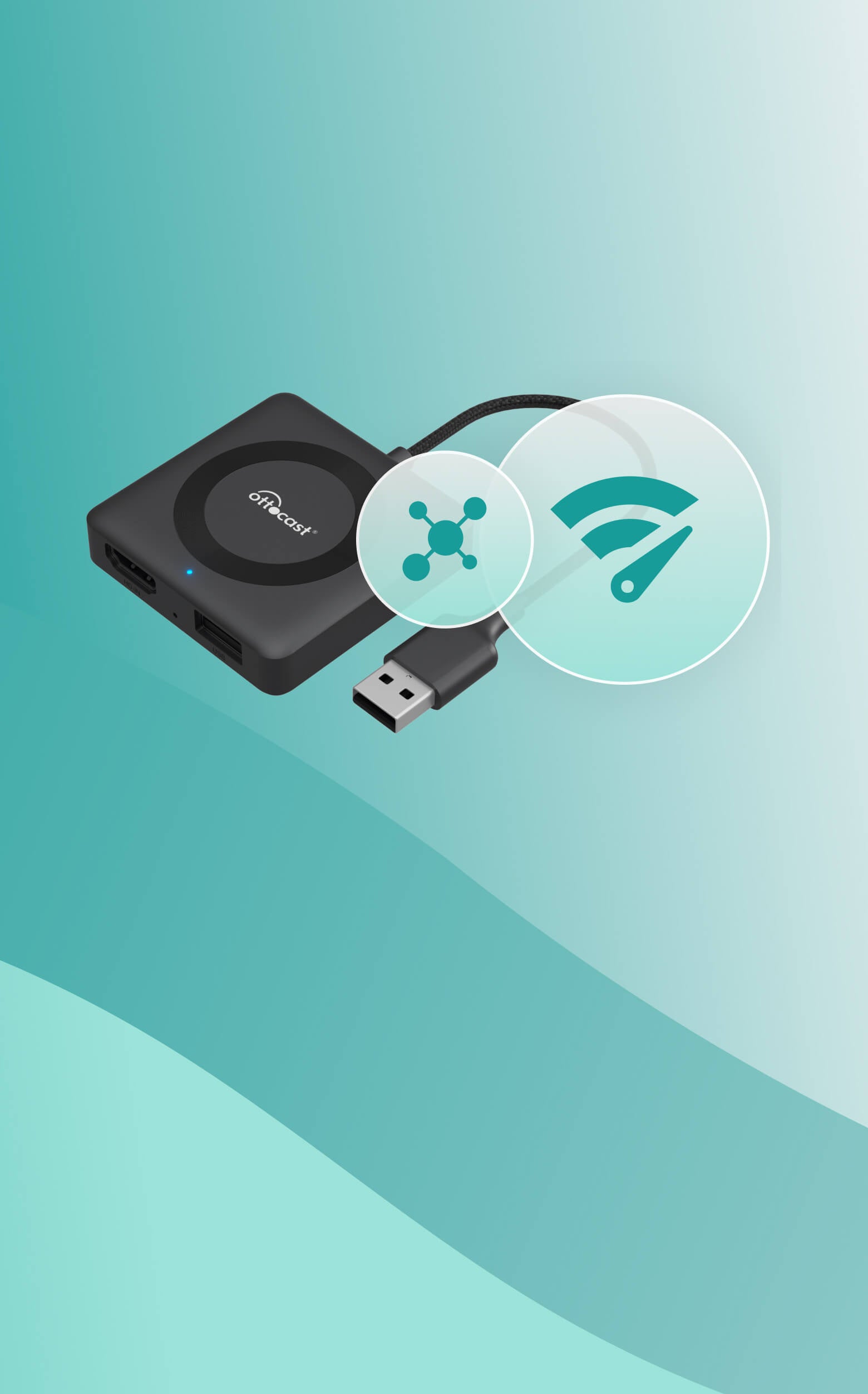 Ottocast Universal Wireless Adapter HDMI In Streaming Console