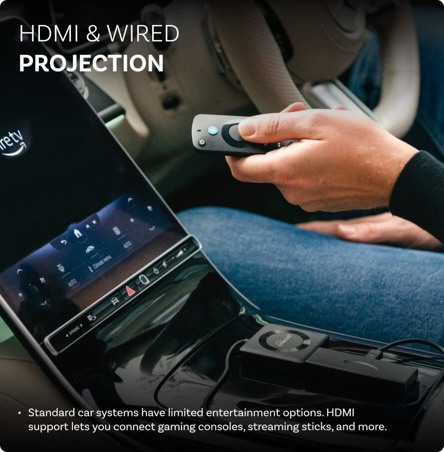 कार टीवी मेट मैक्स - वायरलेस कारप्ले और एंड्रॉइड ऑटो HDMI™ मल्टीमीडिया के साथ