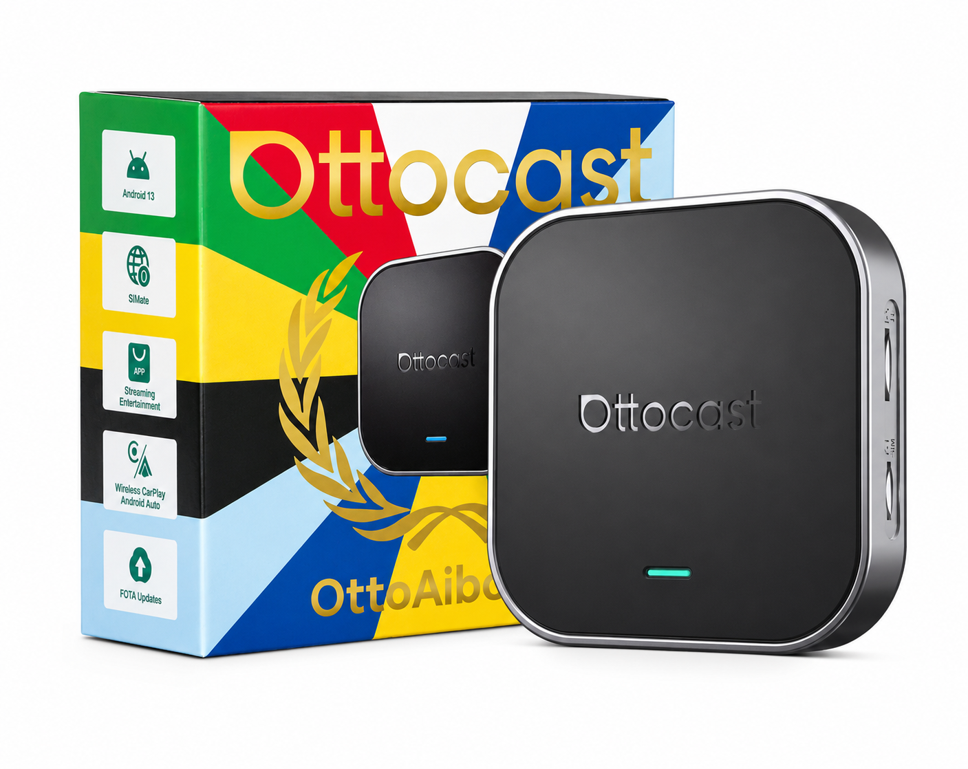 Ottocast オットキャスト OttoAibox P3 CarPlay AI Box アダプター S46