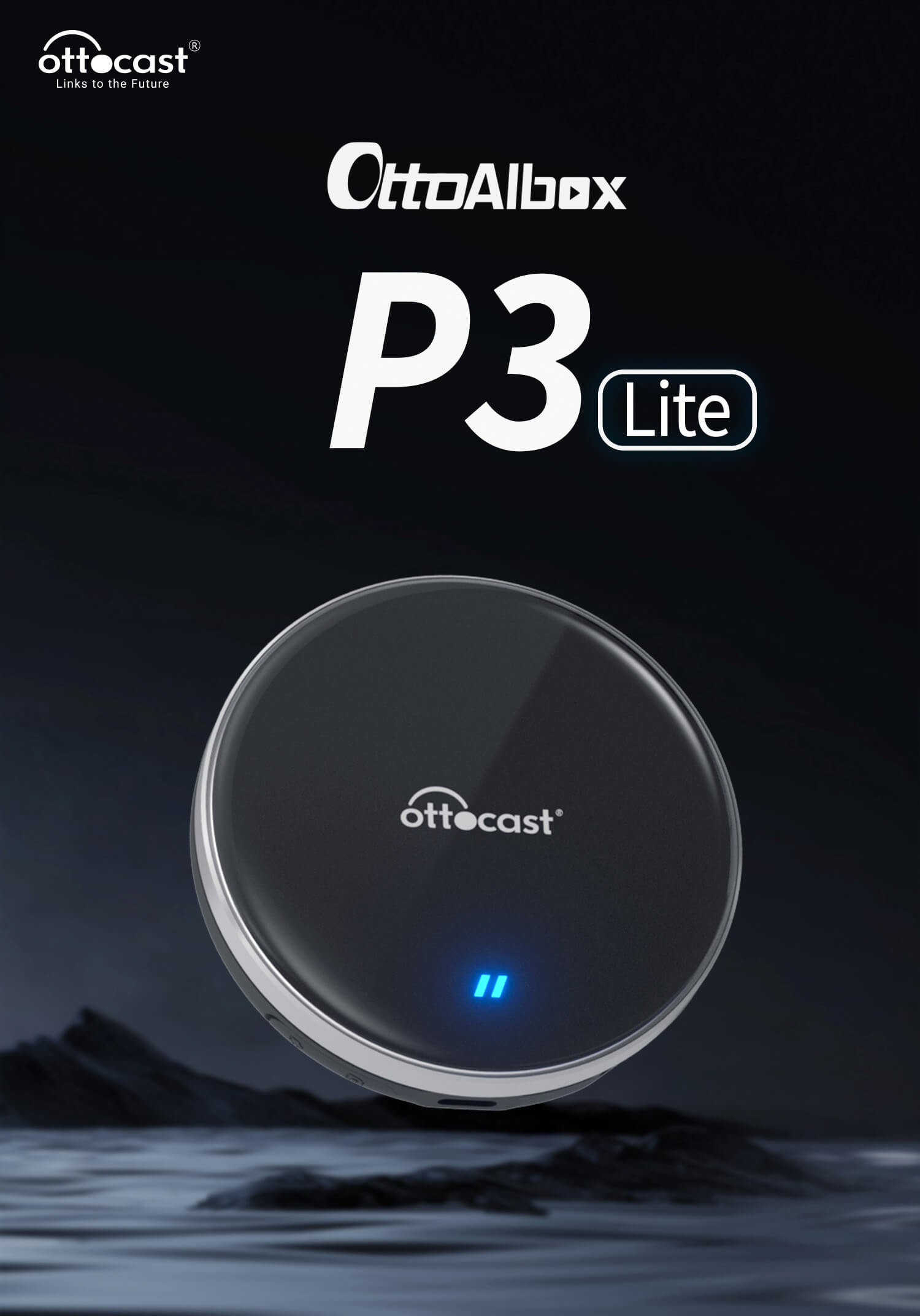 OttoAibox P3 Lite Caixa Multimídia Inteligente Wireless CarPlay